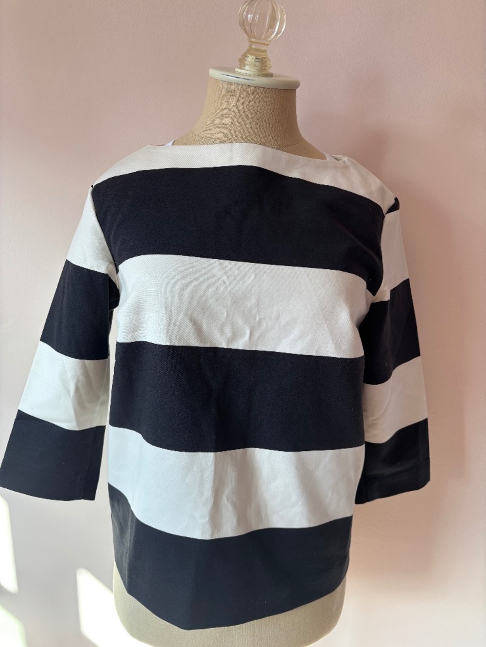 NWT Marimekko Black and White Striped Top